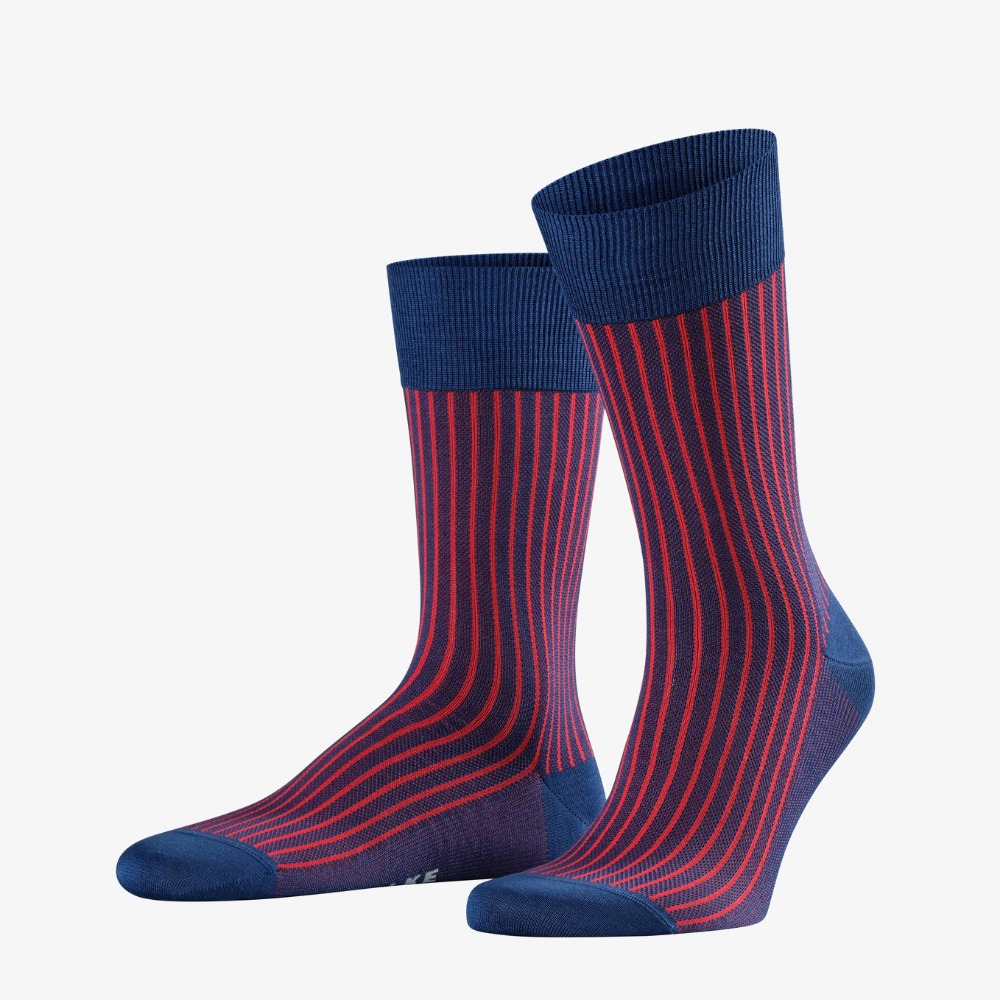 Falke ink oxford stripe men socks