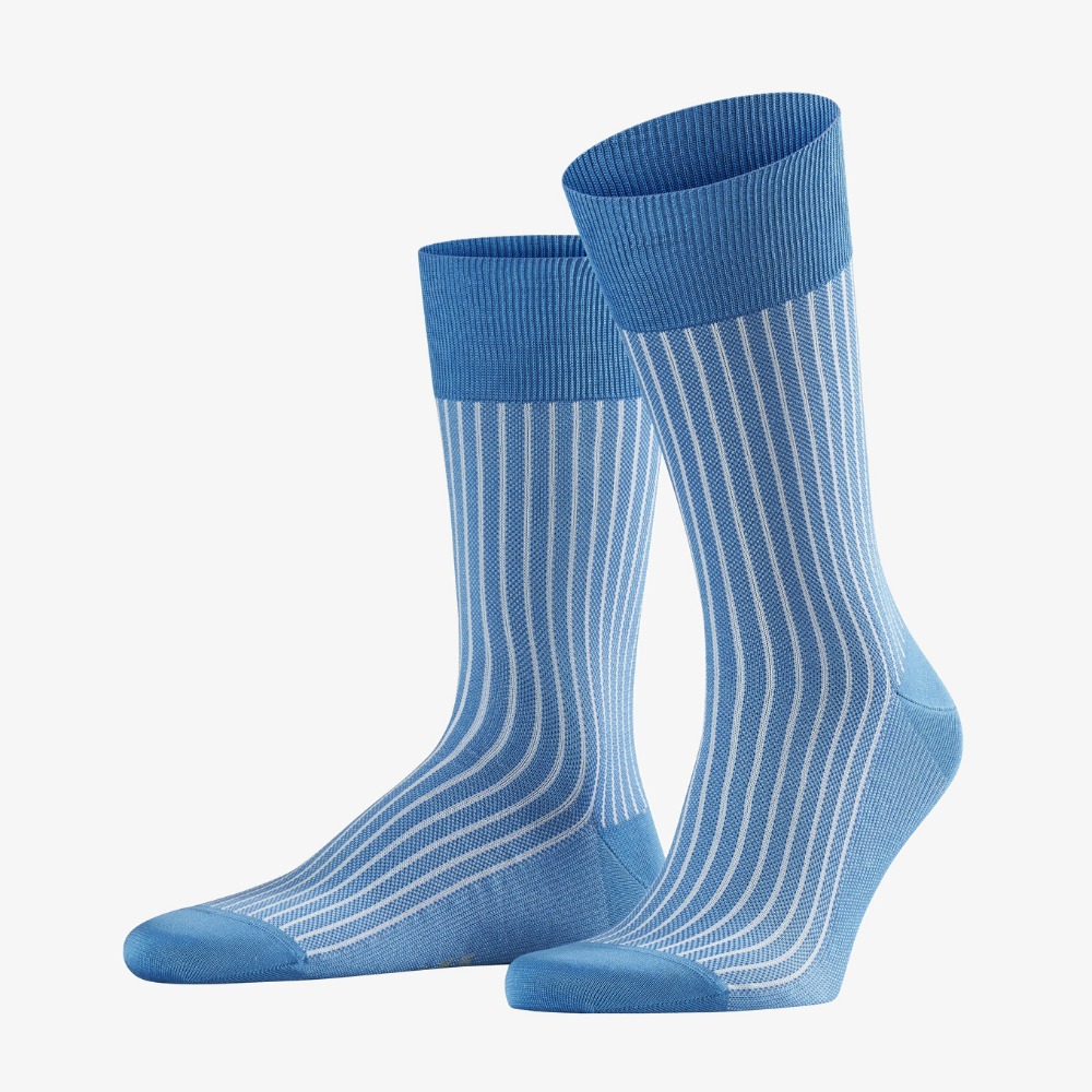 Falke linen oxford stripe men socks