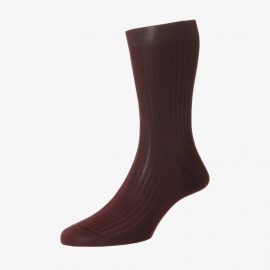 Pantherella vale burgundy men's socks