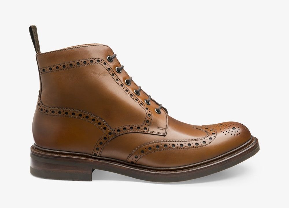 Loake Bedale - brown brogue boots