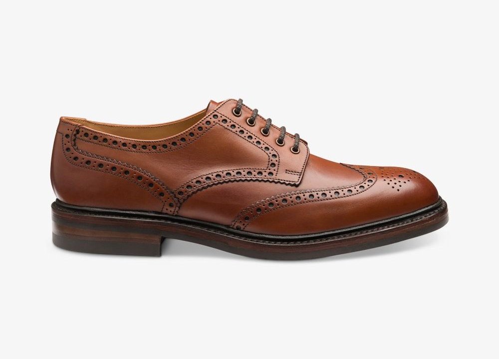 Loake Chester - brown brogue derby shoes