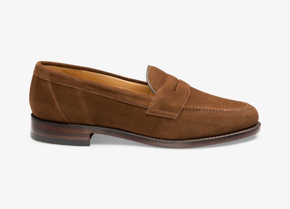Loake Eton - brown suede loafers