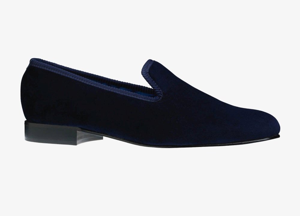 Velvet slippers Black Tie tuxedo