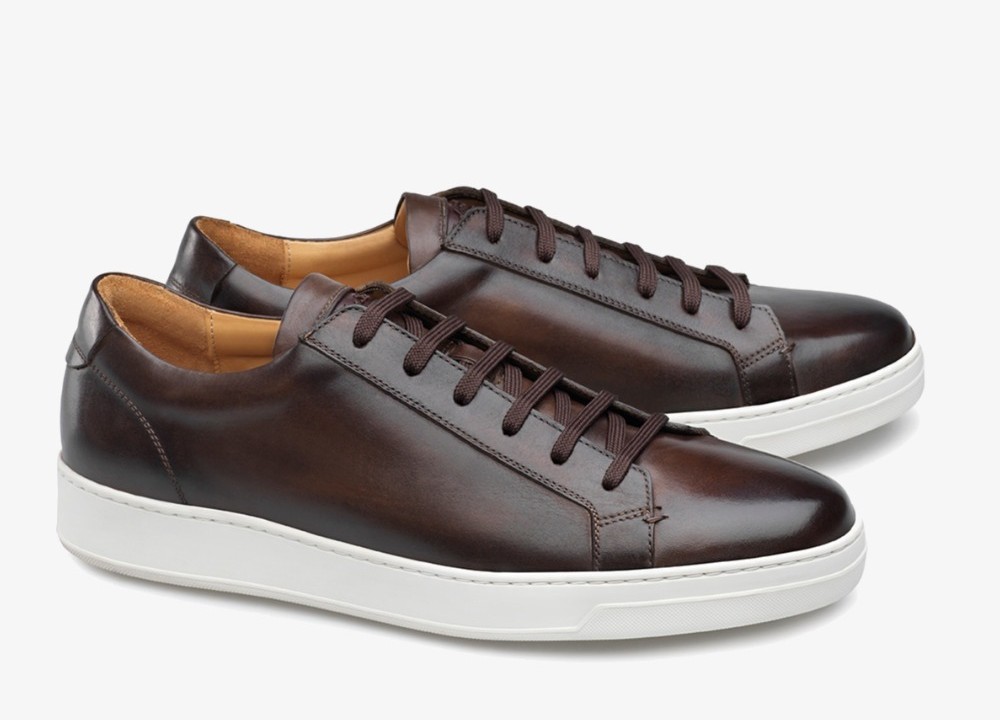 Brown leather sneakers - best autumn shoes for men
