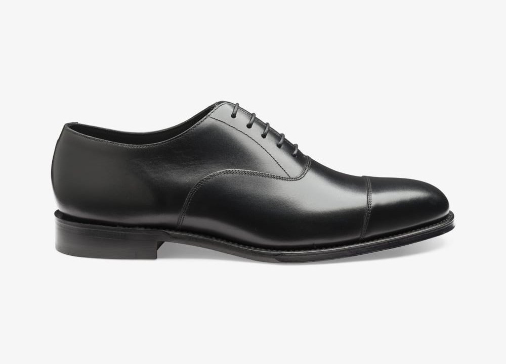 Toe cap oxford shoes