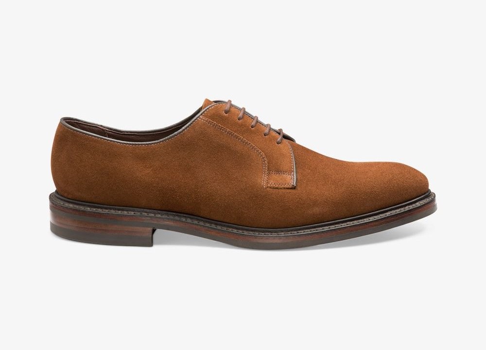 Suede derby shoes