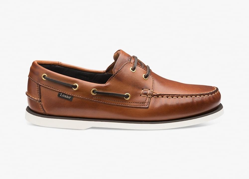 Loake 528 brown boat shoes