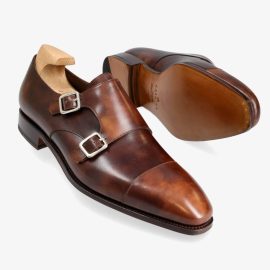 Carmina Double Monk Strap 10003 Brown Simpson Double Monk Strap