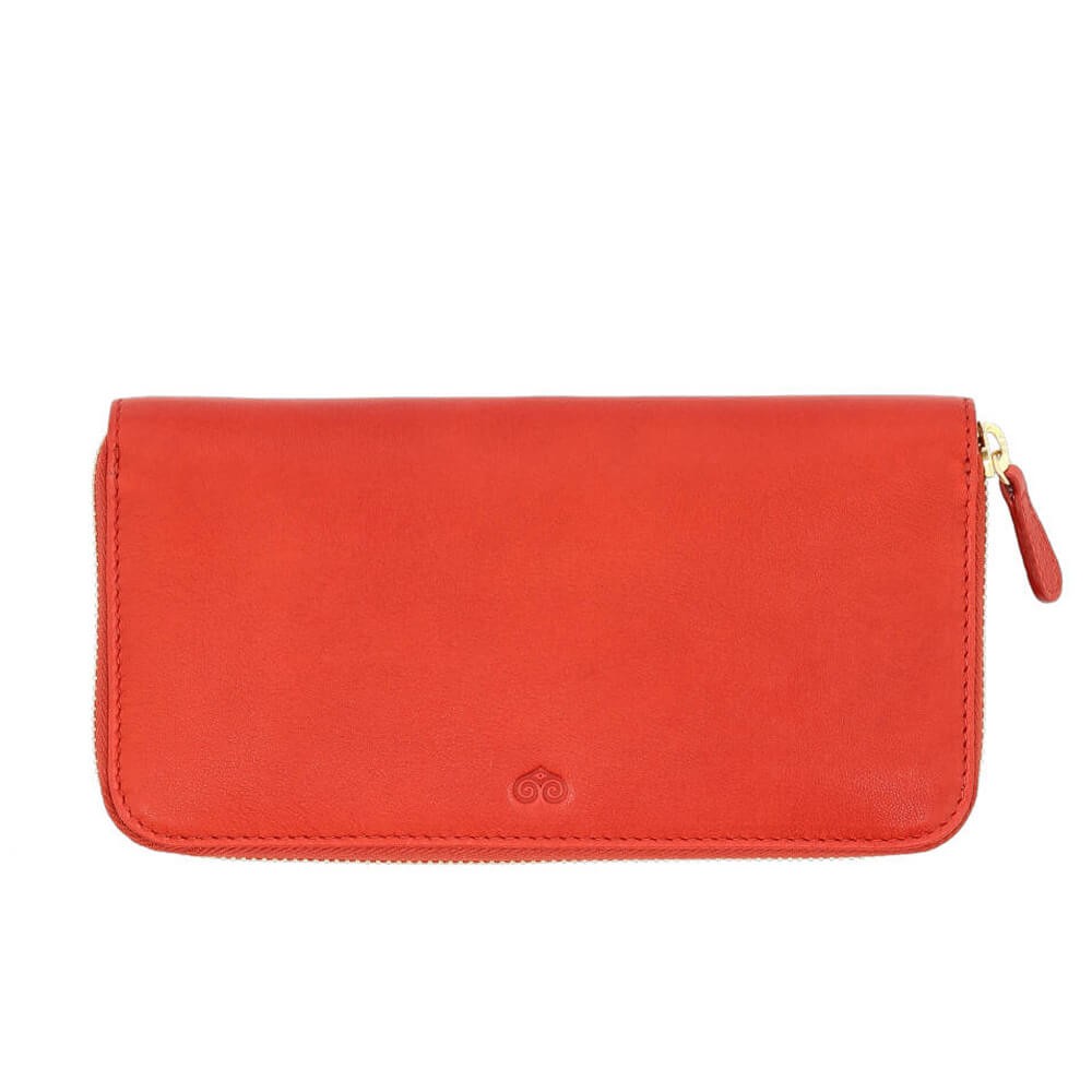 large wallet for women large women's wallet in red rusticalf