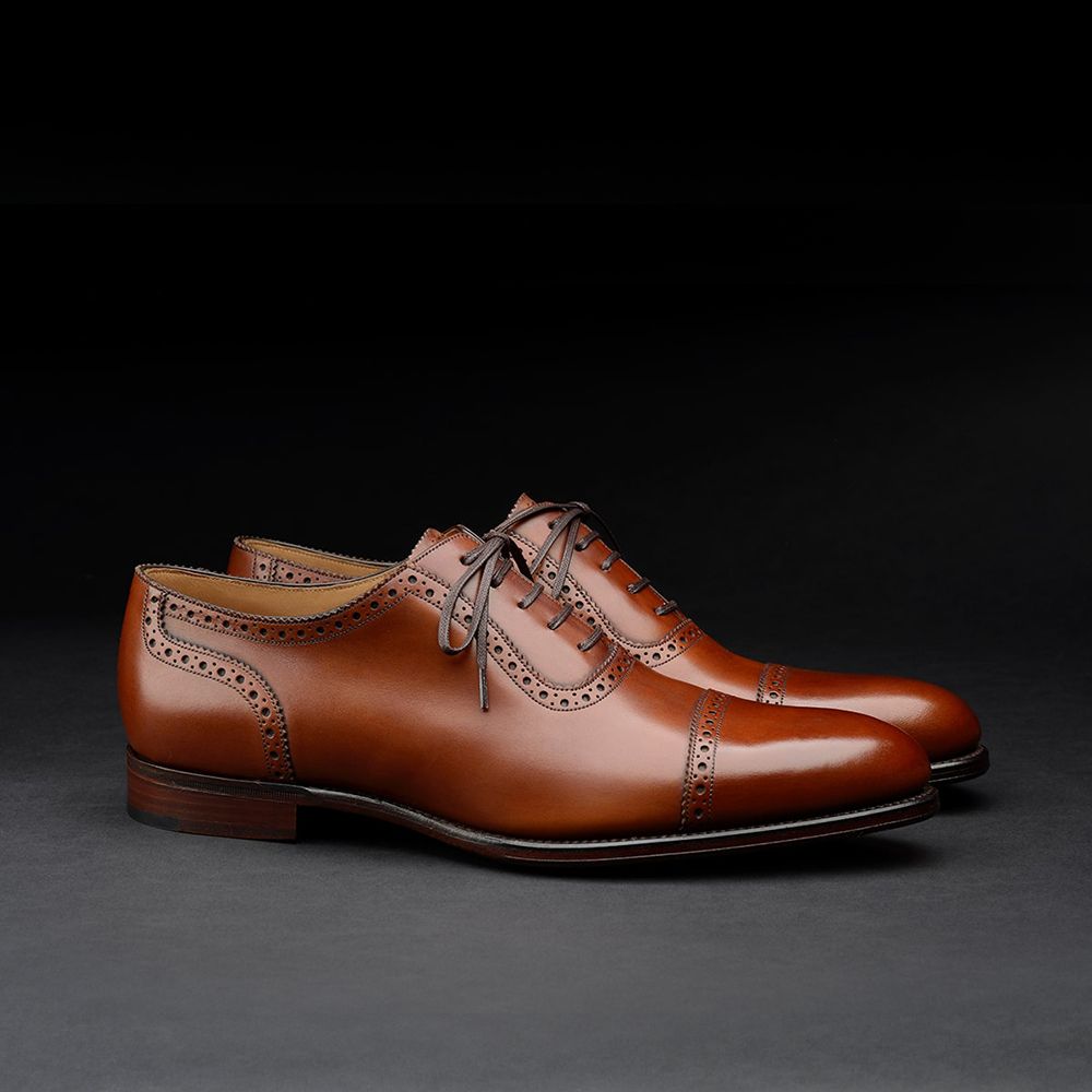 Loake 1880 Export Grade Trinity quarter brogue oxford shoes