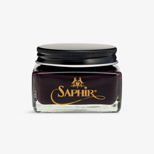Saphir burgundy shoe cream polish