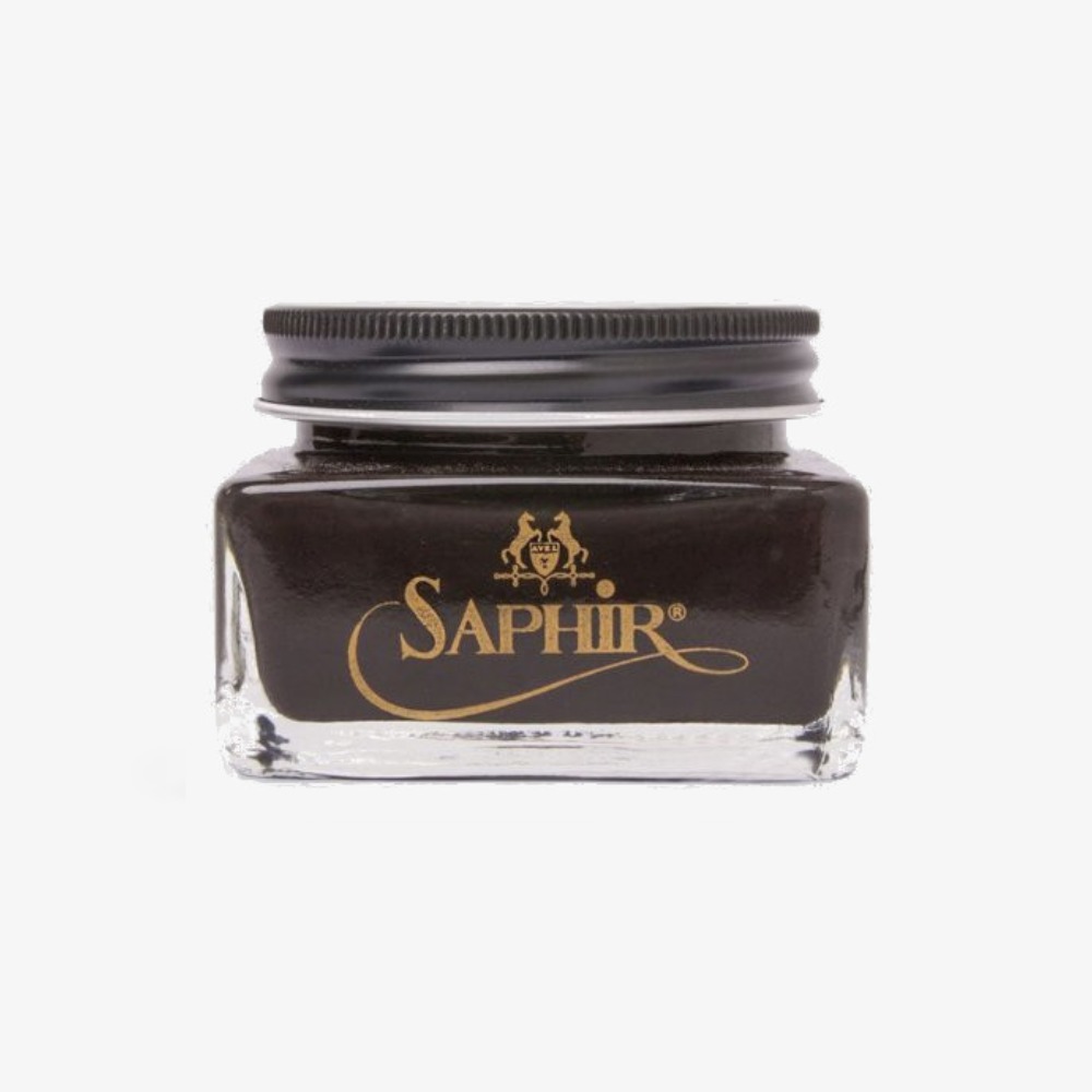 Saphir dark brown shoe cream polish