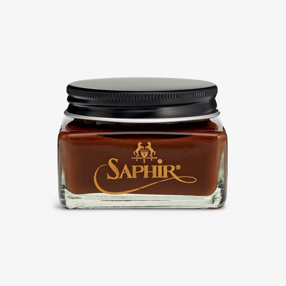 Saphir medium brown shoe cream polish