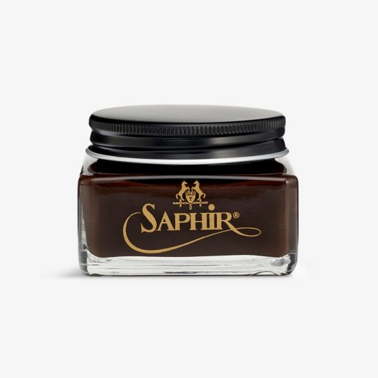 Saphir tobacco shoe cream polish