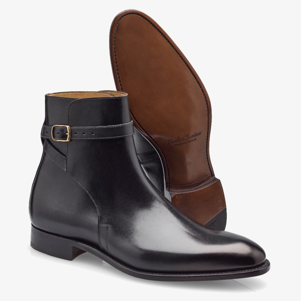 Carlos Santos Aaron 4125 black jodhpur boots