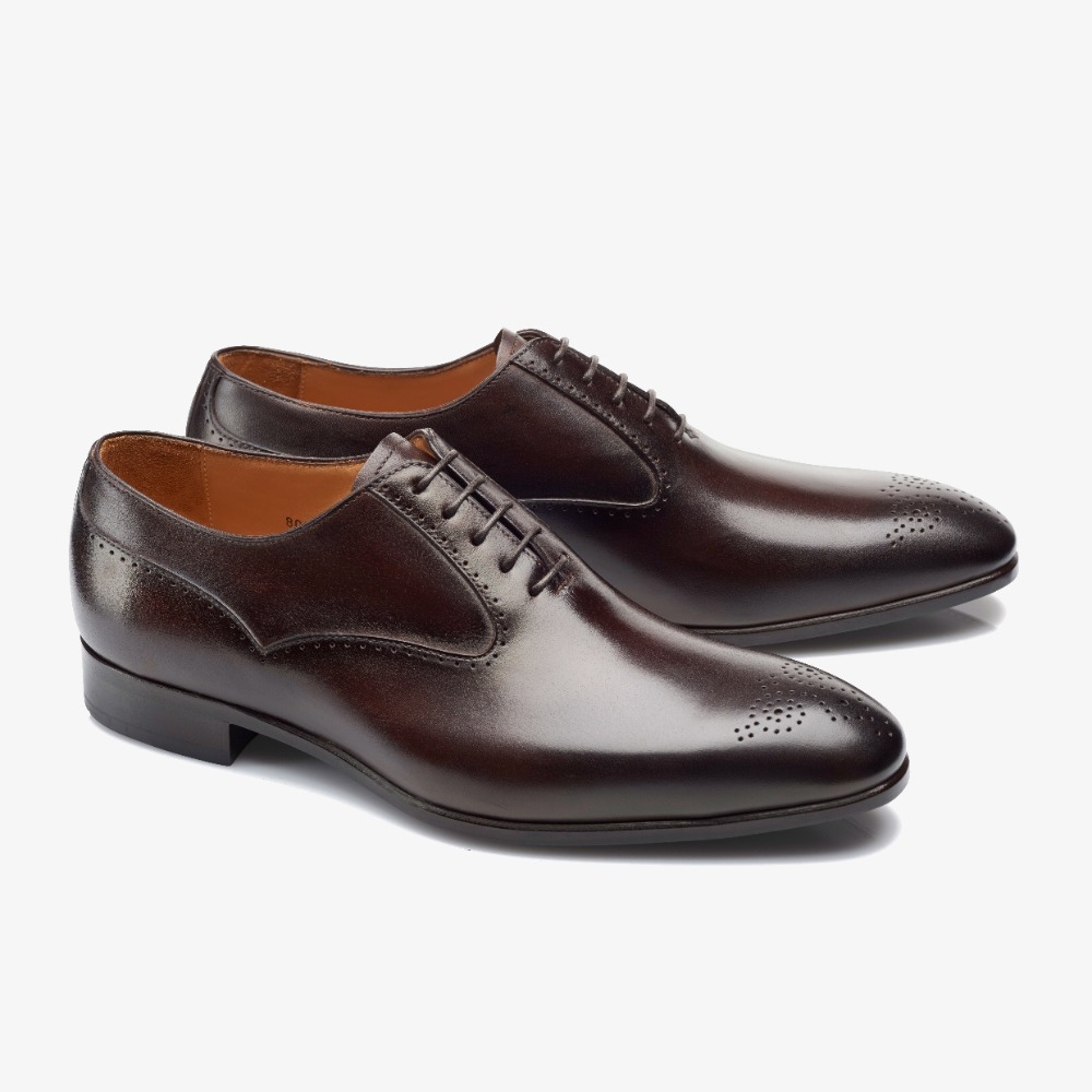 Carlos Santos Clint 8035 dark brown oxford shoes