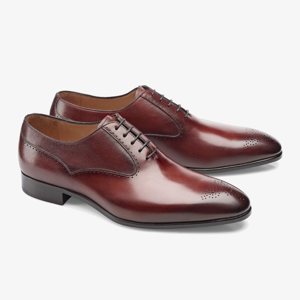 Carlos Santos Clint 8035 red oxford shoes