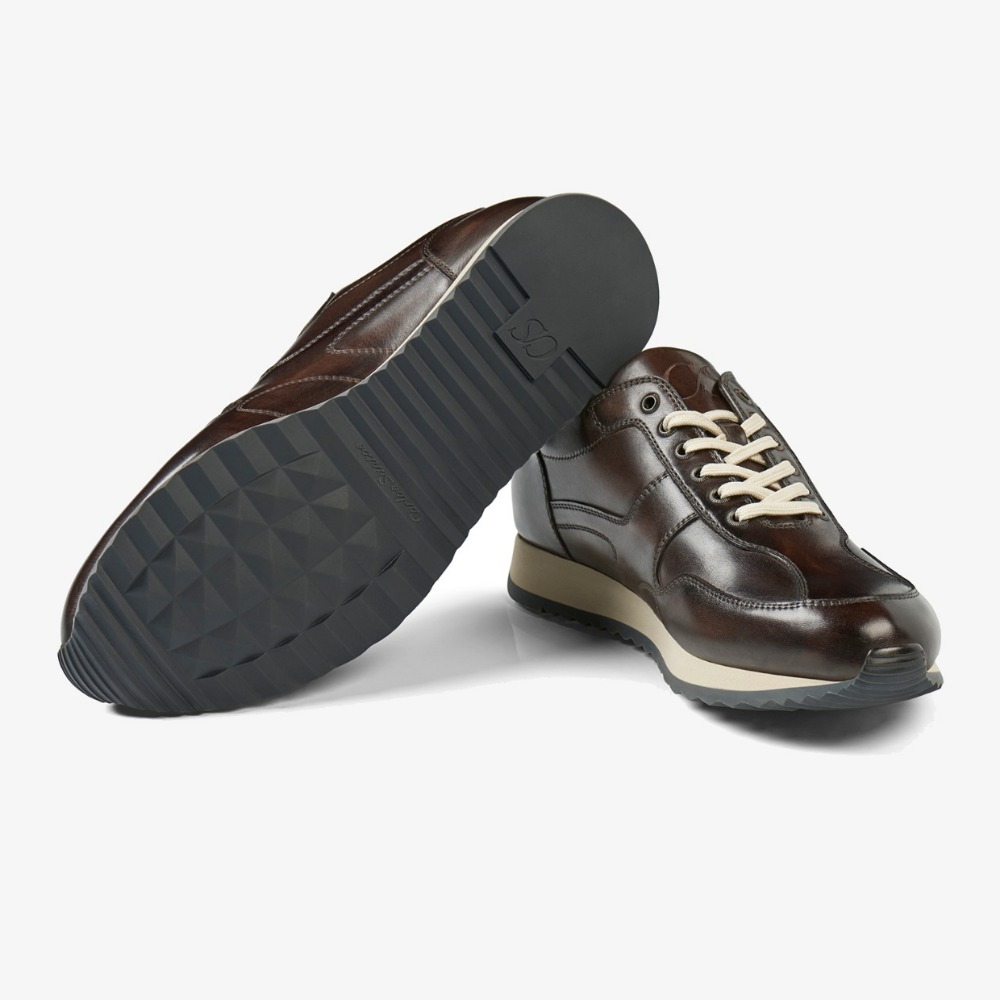 Carlos Santos Damien 8894b dark brown sneakers
