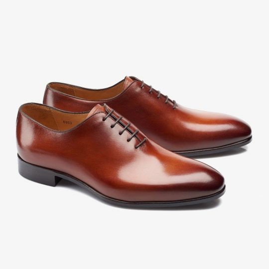Carlos Santos Francis 6903 brown whole-cut oxford shoes