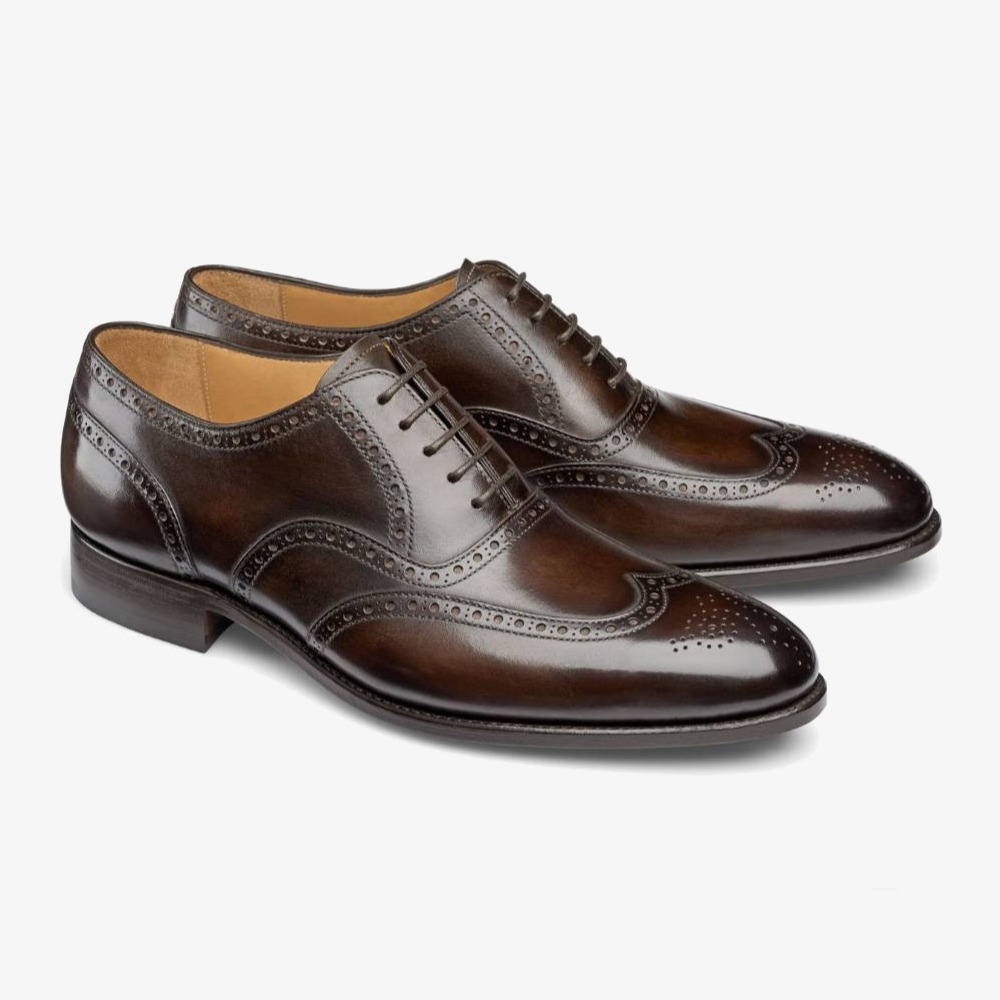 Carlos Santos Frank 7273 dark brown brogue oxford shoes
