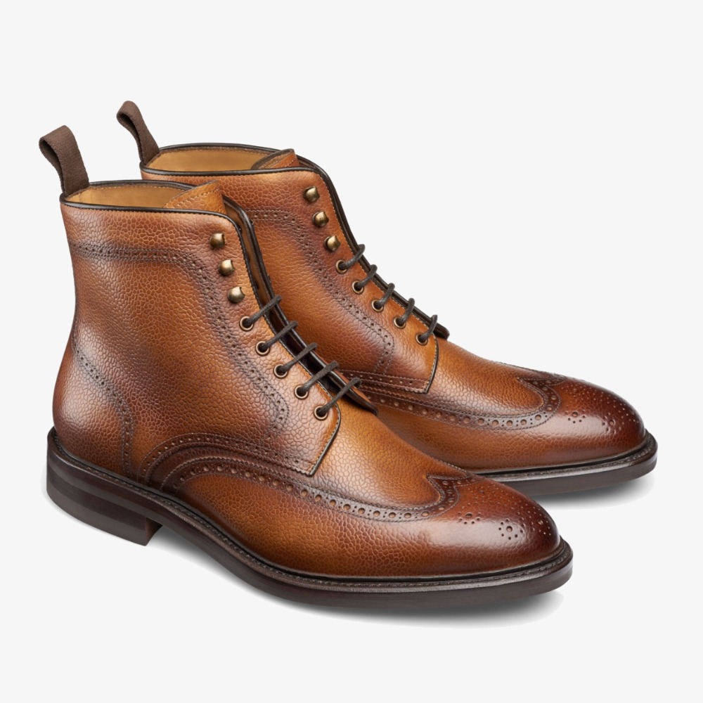 Carlos Santos Gladiator 8922 brown brogue boots