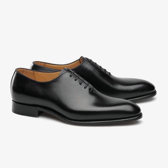 Carlos Santos William black wholecut oxford shoes