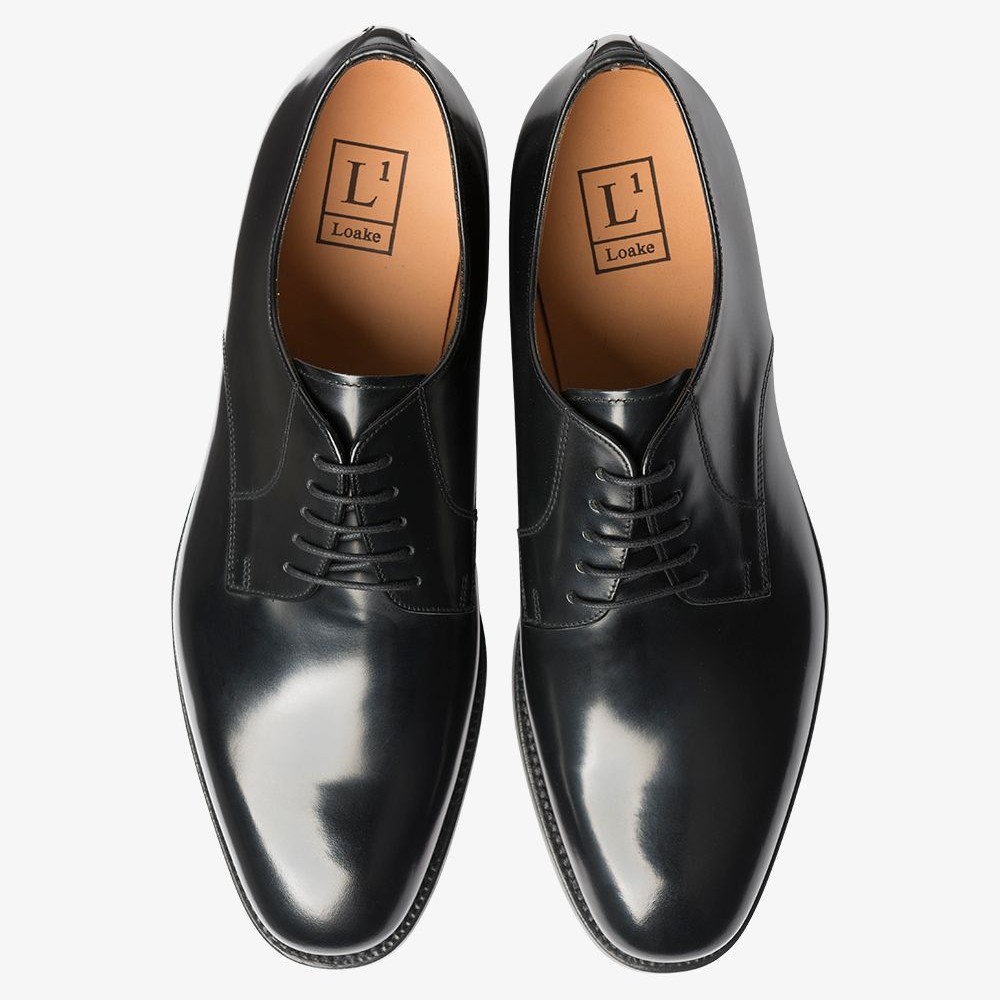 Loake 205 black derby shoes