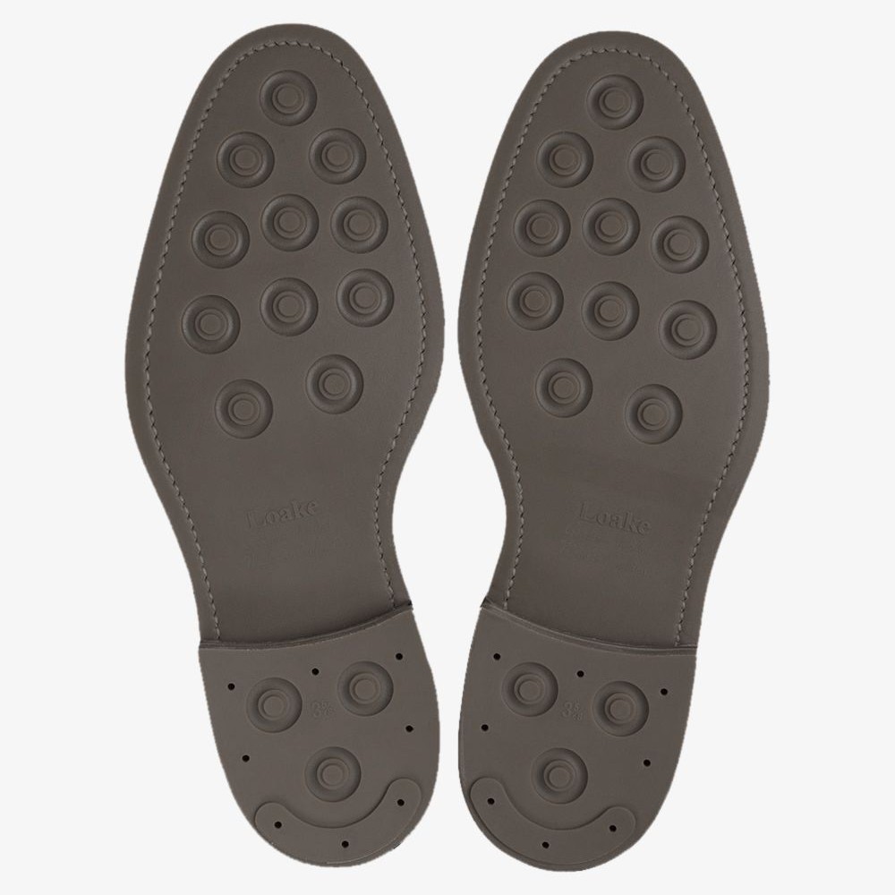 Loake 301 suede dark brown brogue oxford shoes