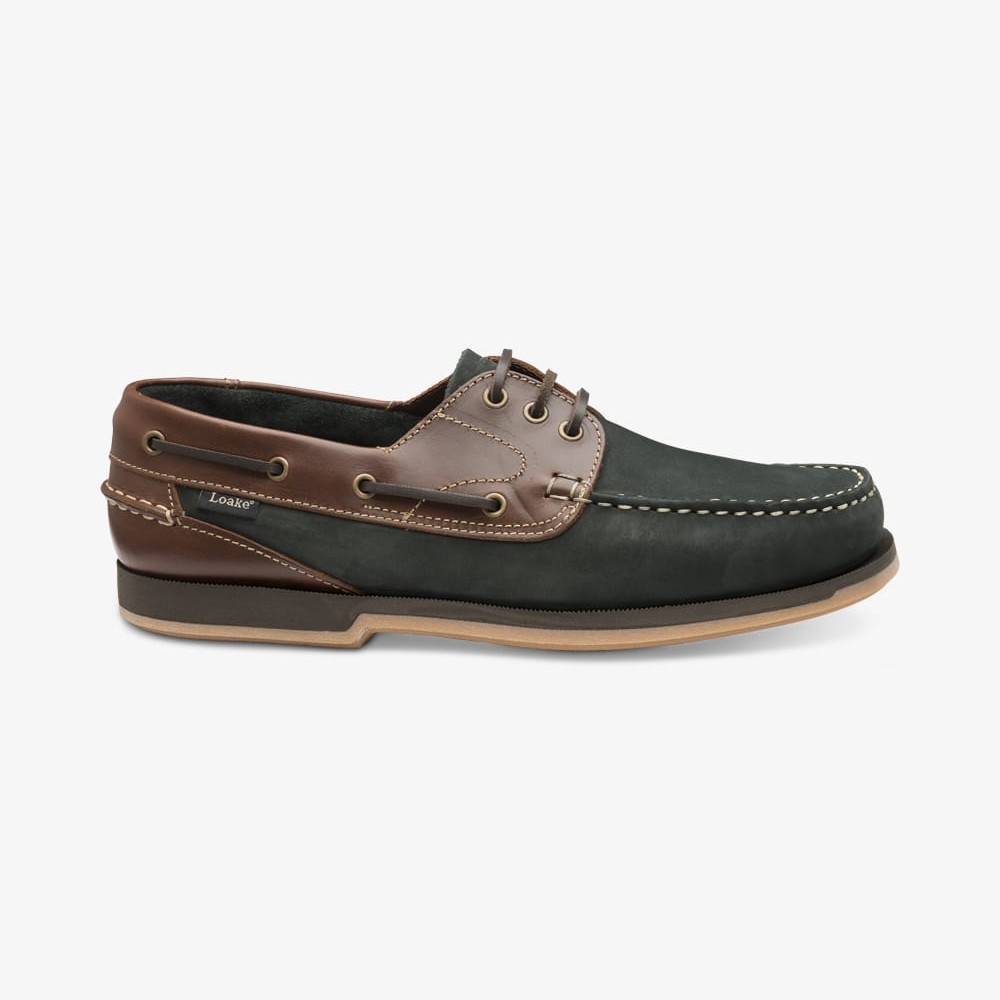Loake 521 navy boat deck shoes