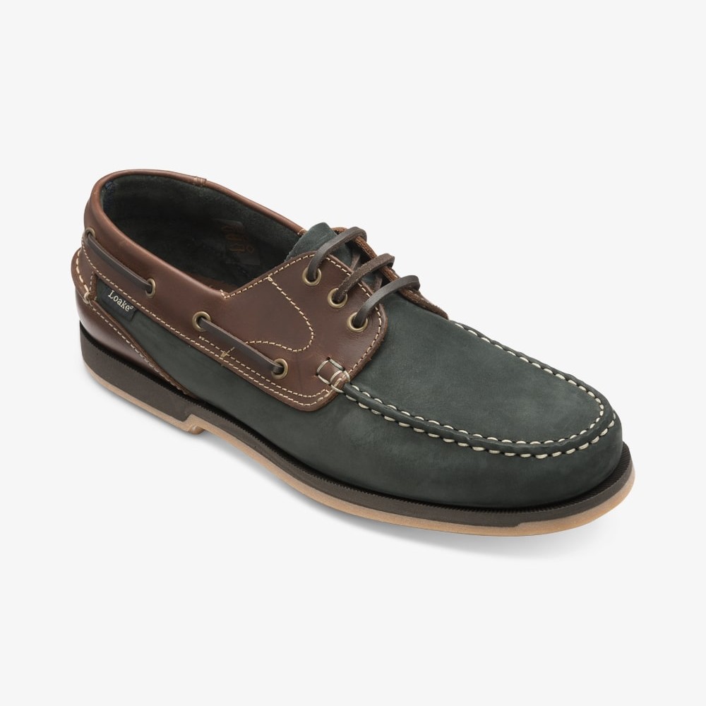 Loake 521 navy boat deck shoes