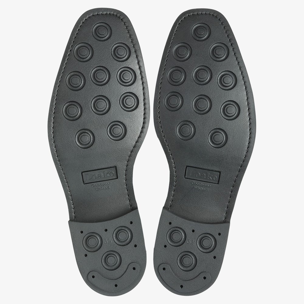 Loake 806 black toe cap oxford shoes