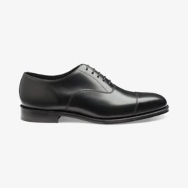 Loake Aldwych black toe cap oxford shoes