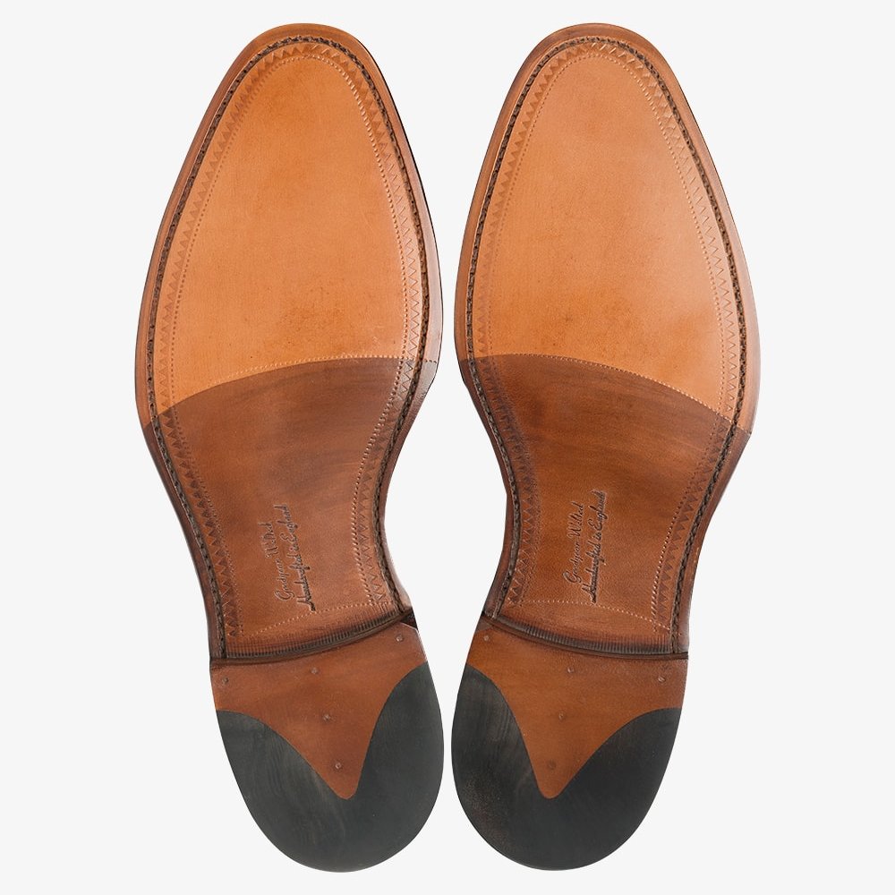 Loake Aldwych dark brown toe cap oxford shoes