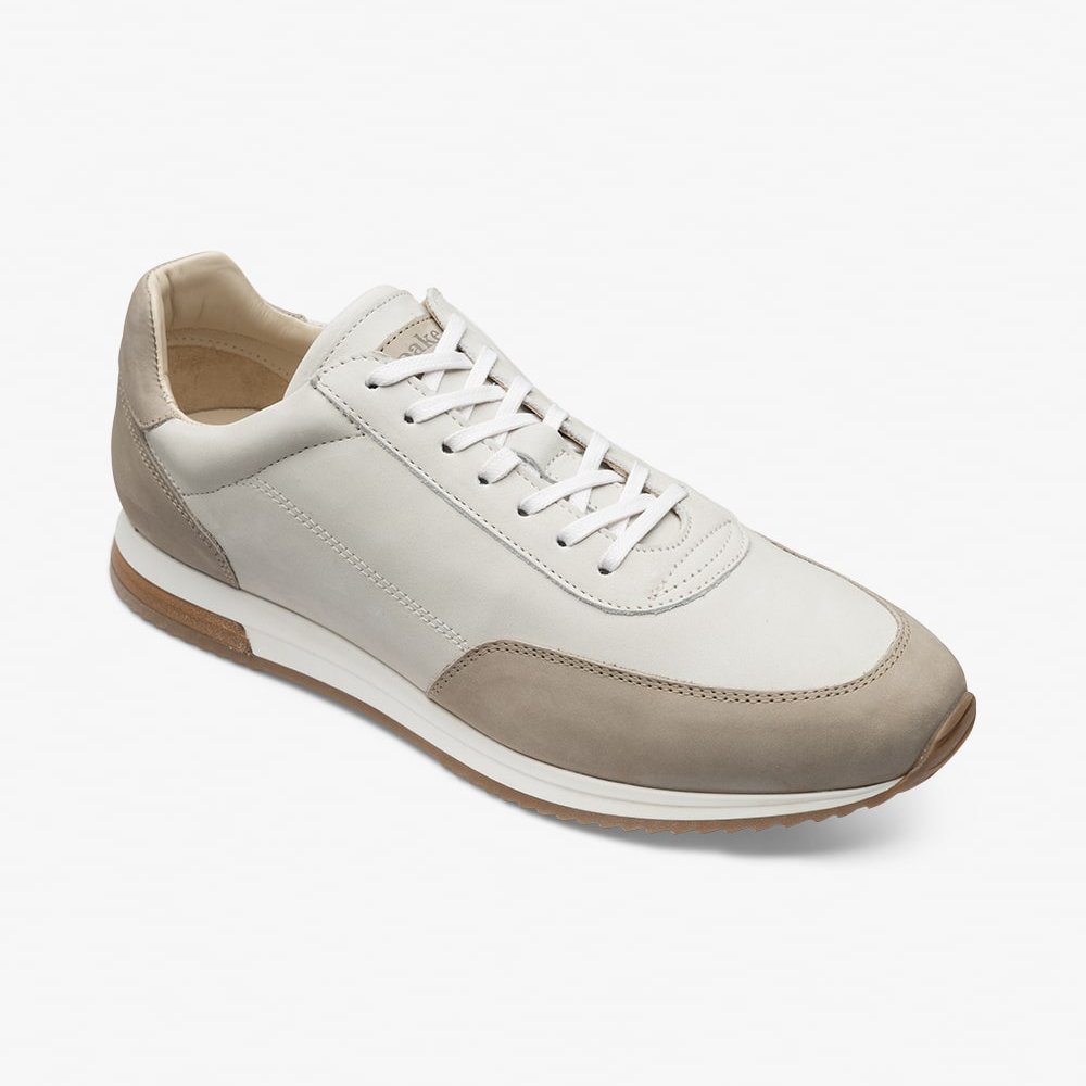 Loake Bannister stone sneakers