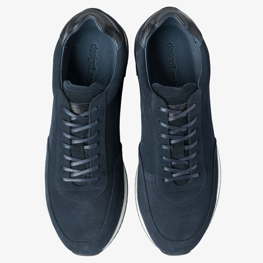 Loake Bannister suede navy sneakers