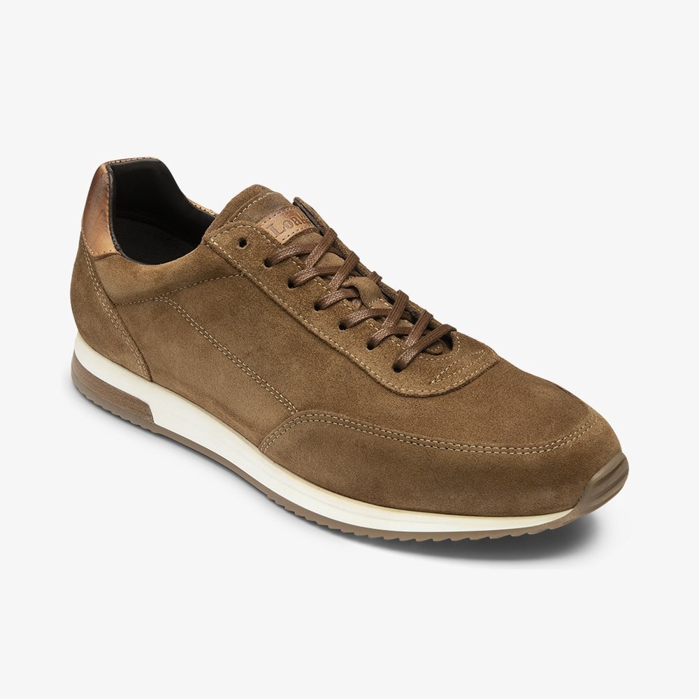 Loake Bannister suede tan sneakers