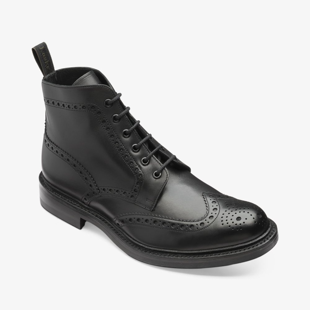 Loake Bedale black brogue boots