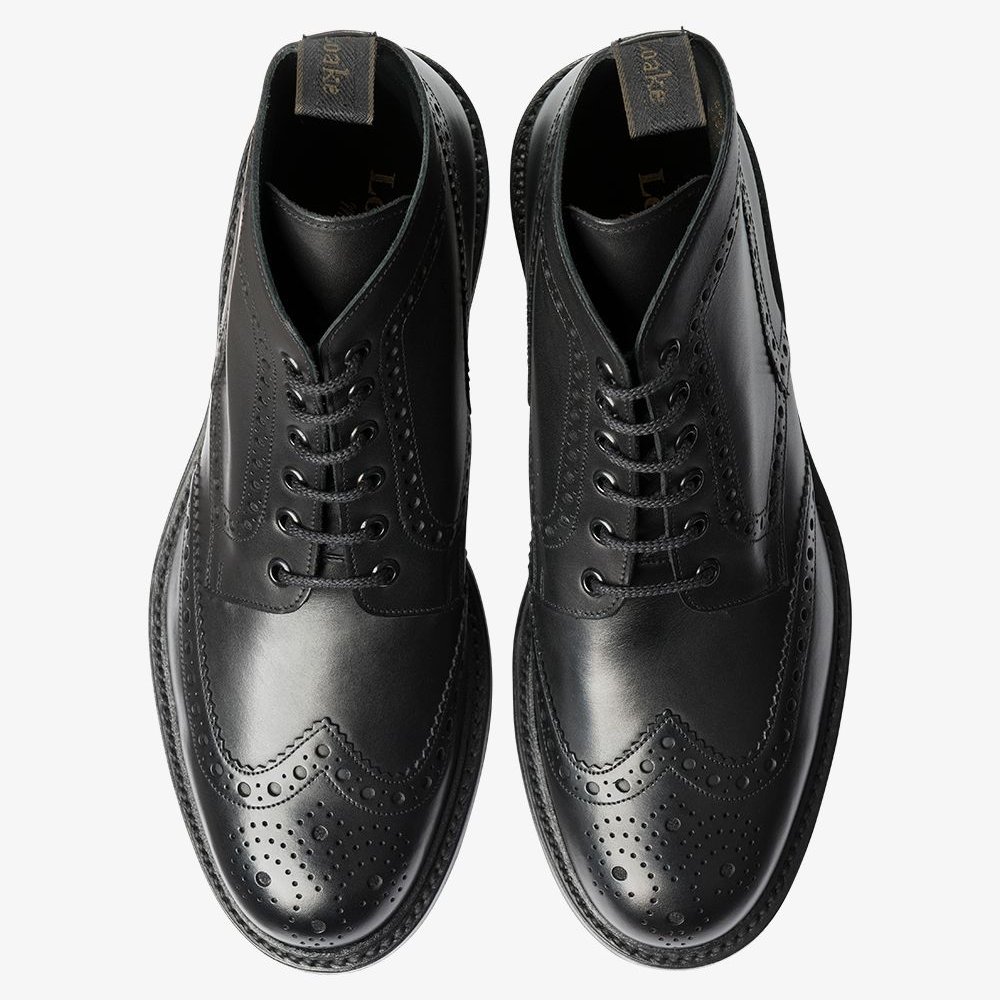 Loake Bedale black brogue boots
