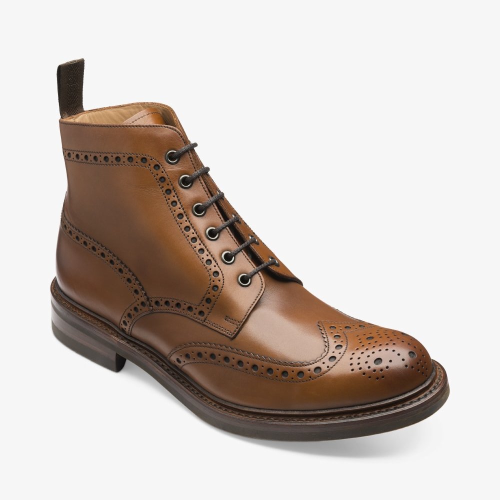 Loake Bedale brown brogue boots