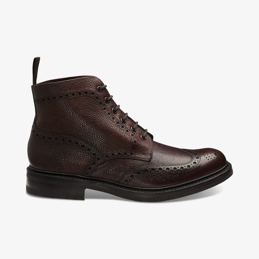 Loake Bedale oxblood brogue boots