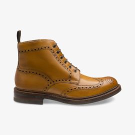 Loake Bedale tan brogue boots