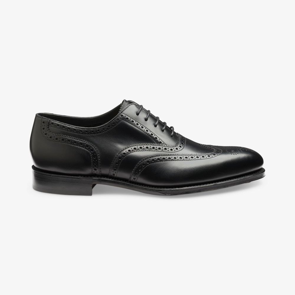 Loake Buckingham black oxford brogue shoes