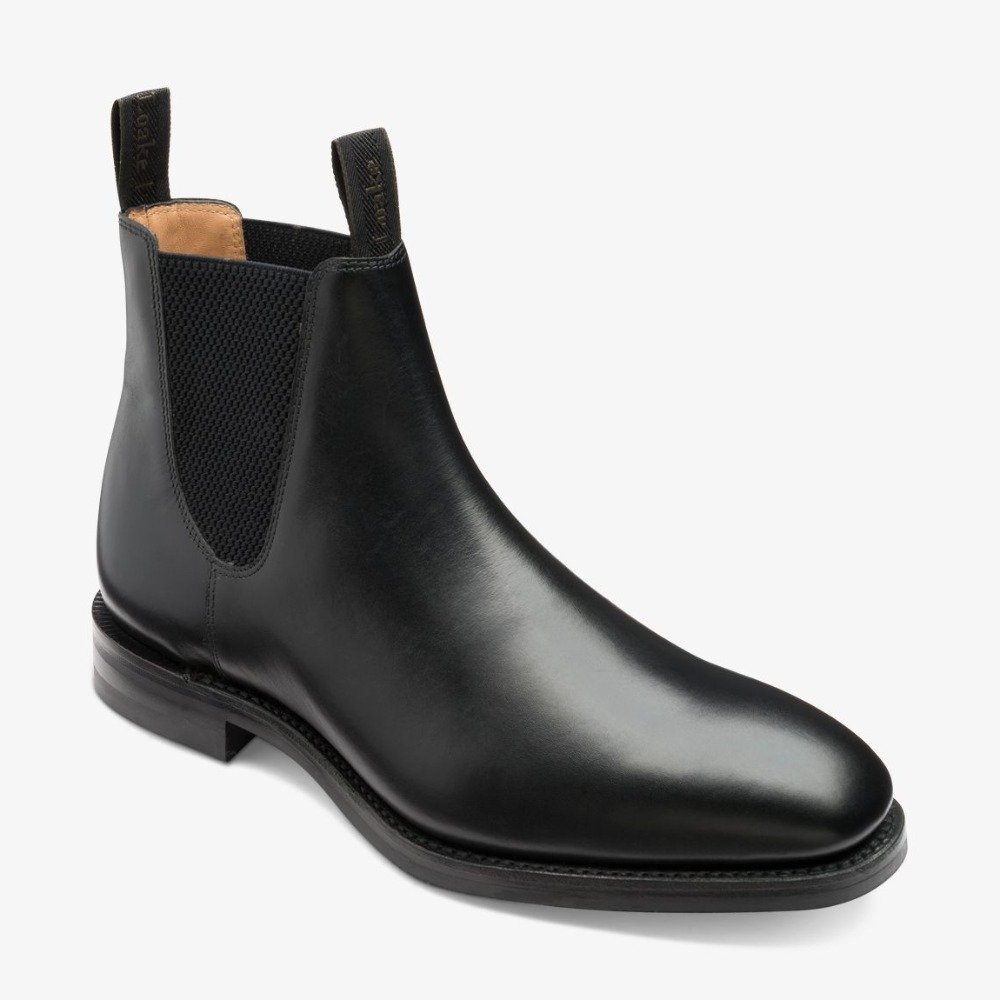 Loake Chatsworth leather black Chelsea boots