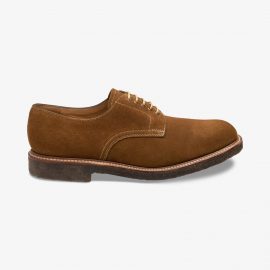 Loake Chichester suede tan derby shoes