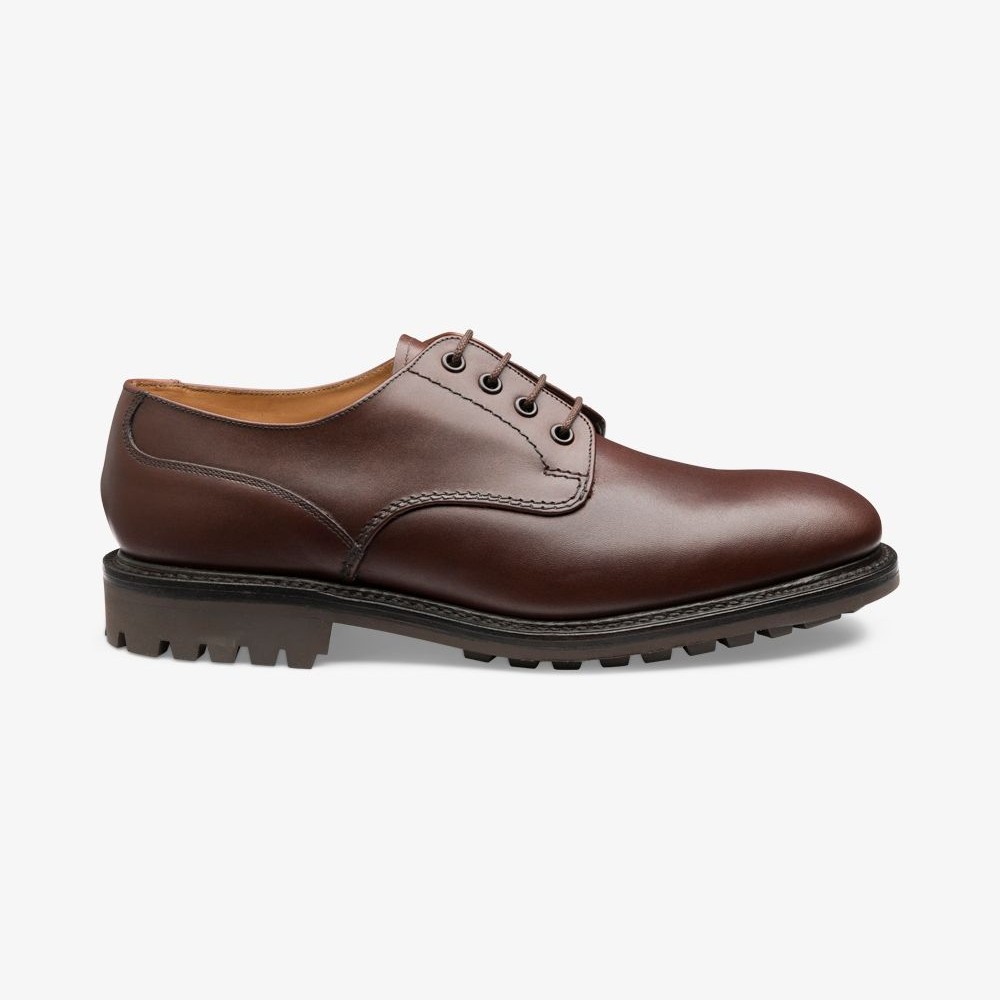 Loake Epsom brown derby shoes