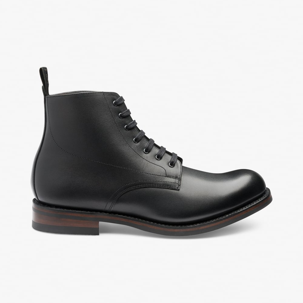 Loake Hebden black boots