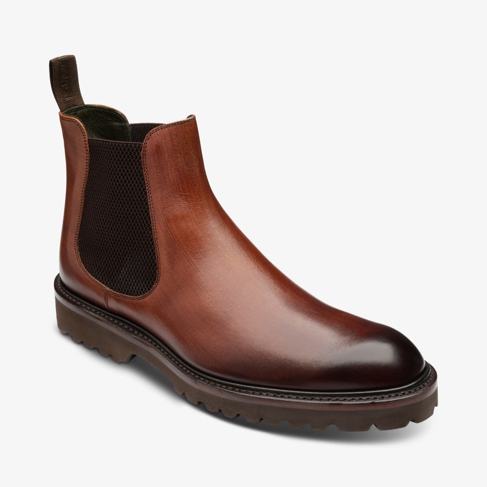 Loake Huxley chestnut brown Chelsea boots