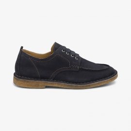 Loake Jimmy suede navy derby shoes