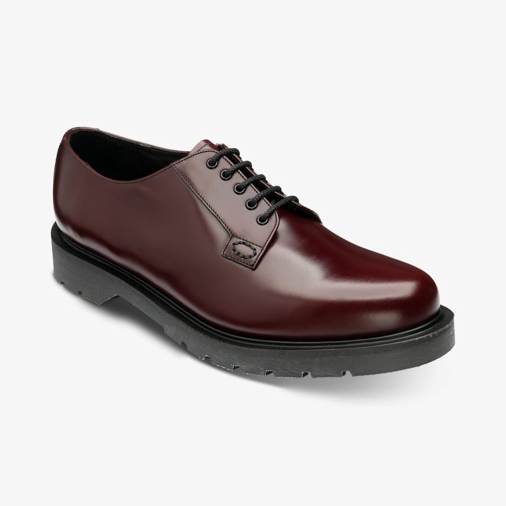 Loake Kilmer burgundy derby shoes