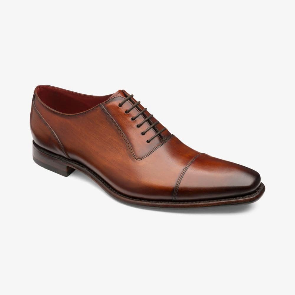 Loake Larch chestnut brown toe cap oxford shoes